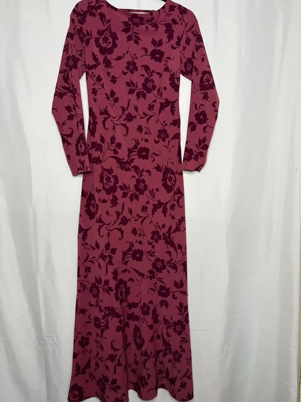 Abercrombie & Fitch Maxi Dress Mauve Pink Floral Women's Sz SP